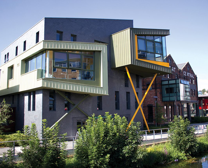 External of Sparkhouse on campus